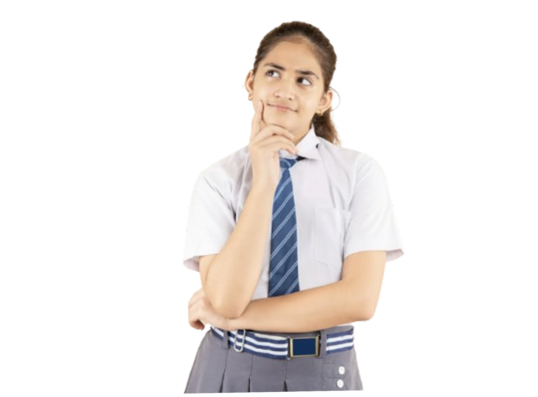 Student thinking about career